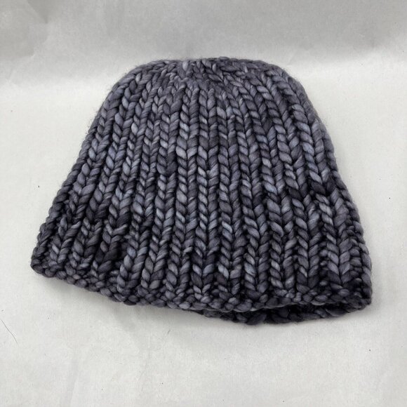 Nia Thomas Aspen Merino Wool Beanie Knit Handmade #4 of 5 OOAK main image 6
